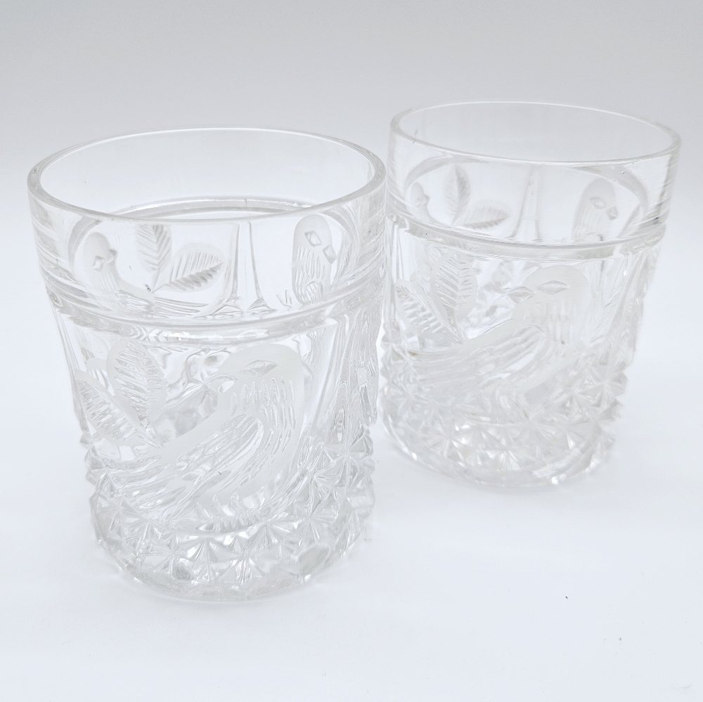 HOFBAUER | The Byrdes Collection double old fashioned crystal glass set of 2